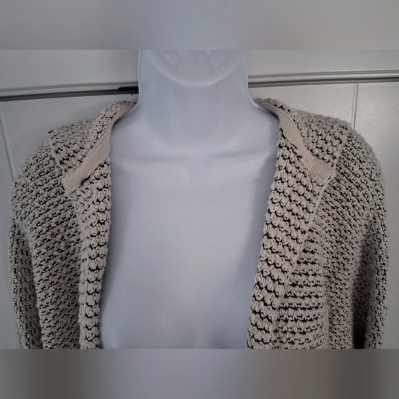Free People/ Love Me Tender/ Hooded Knit Cardigan/ Fringe/ Size US XS - Picture 6 of 12